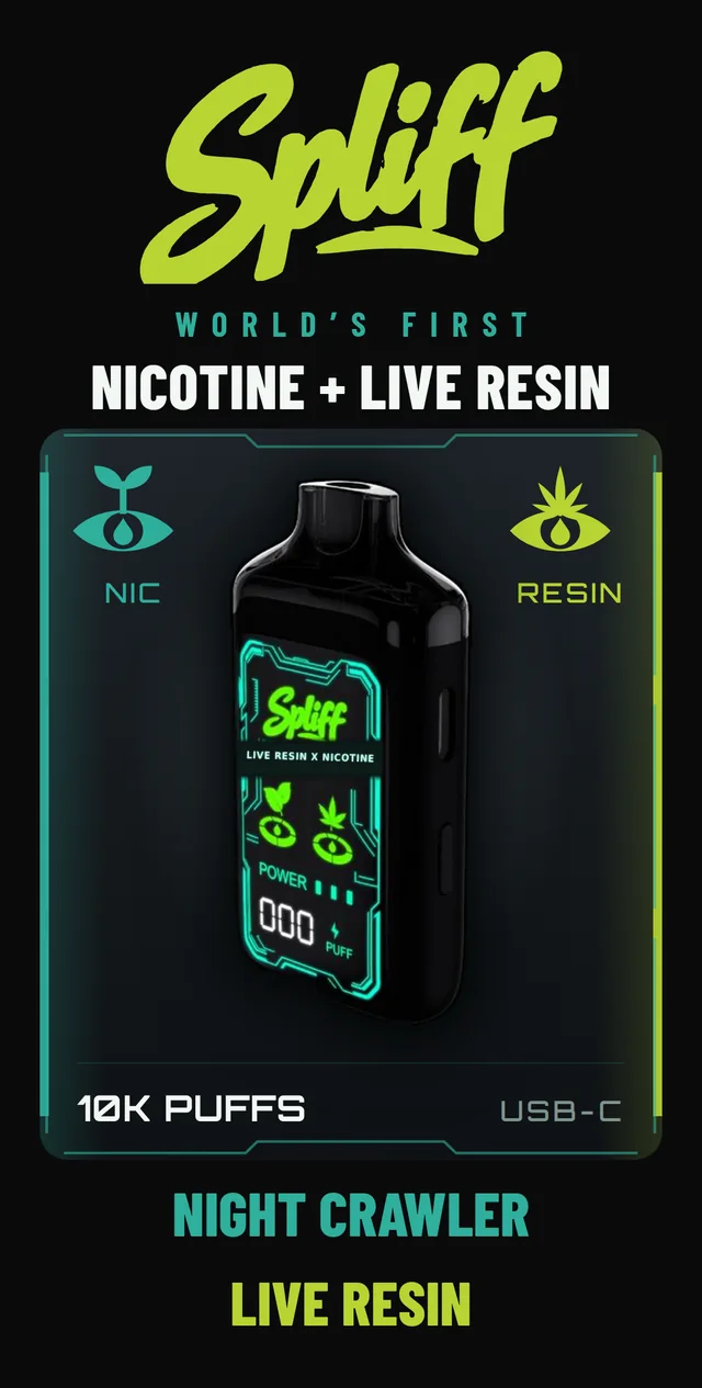 Spliff unit box front, SPL-006 Night Crawler / Live Resin